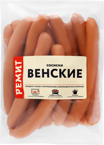 Сосиски РЕМИТ По-Венски, весовые, крупный план