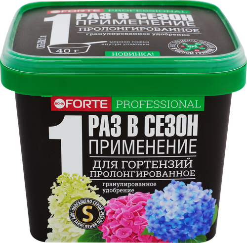 Удобрение для гортензий BONA FORTE с кремнием, 1л, крупный план