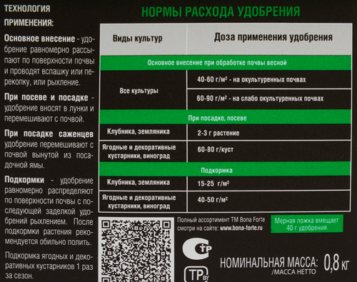 Удобрение для клубники и ягод BONA FORTE с кремнием, 1л, вид
