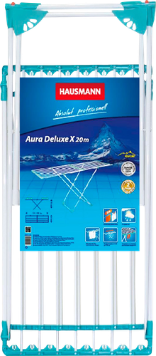 Сушилка для белья HAUSMANN Aura Deluxe, напольная, Арт. HM-XL-296, 20м, картинка