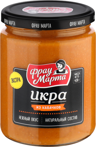 Икра из кабачков ФРАУ МАРТА, 430г, детальное фото