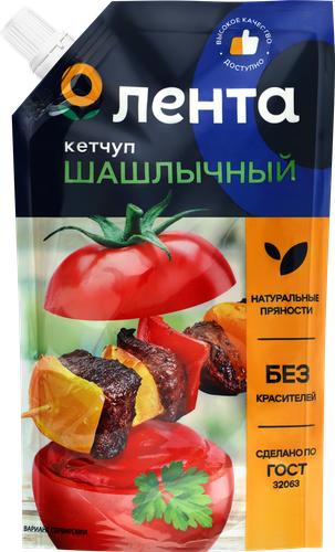 Кетчуп ЛЕНТА Шашлычный, 260г, картинка