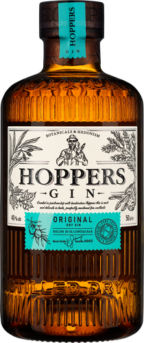 Джин HOPPERS Ориджинал Драй сухой дистиллированный 40%, 0.5л, фотография