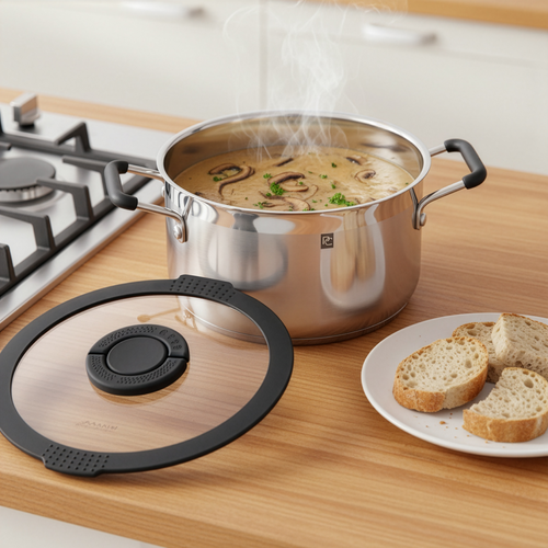Кастрюля PLATINUM CHOICE Smart Cook, нержавеющая сталь, силикон, 3.5л, Арт. LF-SS3, детальное фото