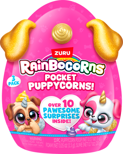 Игровой набор-сюрприз ZURU Rainbocorns Pocket Puppycorn S1 с аксессуарами, в ассортименте, большой, картинка