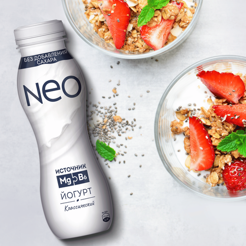 Йогурт питьевой NEO Классический 1,8%, без змж 260г, изображение