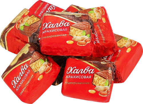 Халва арахисовая АЗОВСКАЯ КФ глазированная, весовая, детальное фото