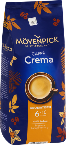 Кофе зерновой MÖVENPICK Of Switzerland Caffe Crema натуральный жареный, 1кг, картинка