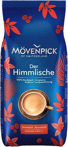 Кофе зерновой MÖVENPICK Of Switzerland Der Himmlische натуральный жареный, 1кг, детальное фото