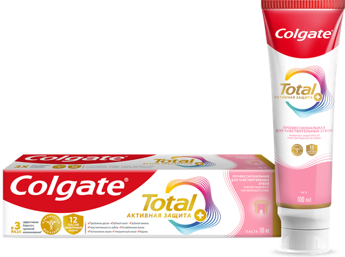 Зубная паста COLGATE Total Активная защита+Профессиональная для чувствительных зубов, 100мл, картинка
