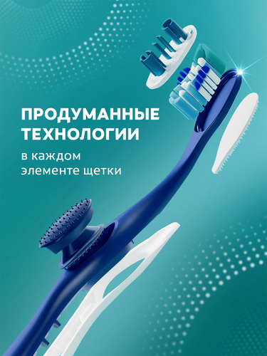 Зубная щетка COLGATE 360 Суперчистота средняя жесткость, 4шт, фотография