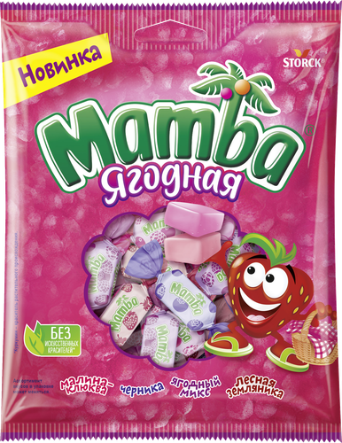 Конфеты жевательные MAMBA Ягодная, 70г, картинка