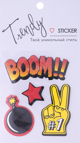 Набор стикеров КРОК&ДИЛЛИ Trendy 18х10,7см, Арт. HAA0400, фото