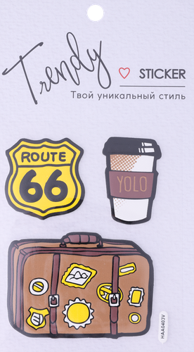 Набор стикеров КРОК&ДИЛЛИ Trendy 18х10,7см, Арт. HAA0400, вид