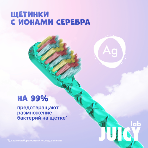 Набор зубных щеток детских SPLAT Магия единорога, жемчужная, с 4 лет, 1+1, 2шт, вид