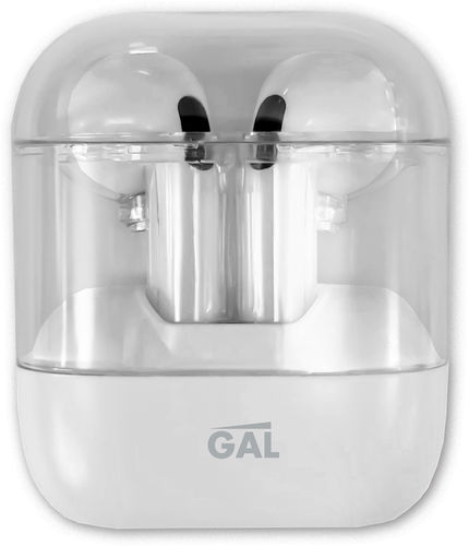 Наушники беспроводные GAL с микрофоном, белые, Арт. TW-1190, изображение