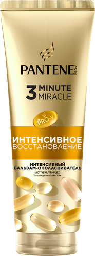 Бальзам-ополаскиватель для волос PANTENE ProV 3 Minute Miracle, 220мл, вид