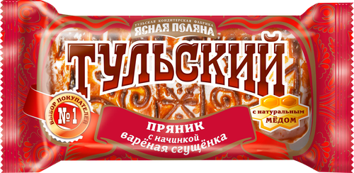 Пряник ТУЛЬСКИЙ ПРЯНИК Ясная Поляна с вареной сгущенкой, 130г, картинка