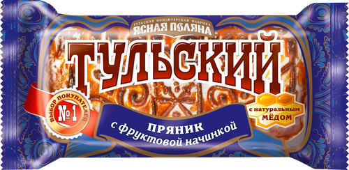 Пряник ТУЛЬСКИЙ ПРЯНИК Ясная Поляна с фруктовой начинкой, 130г, фотография