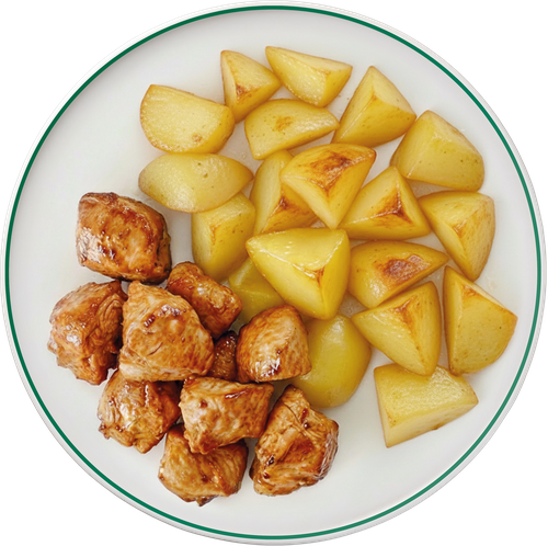 Шашлык куриный с запеченным картофелем ЛЕНТА FRESH, 280г, изображение
