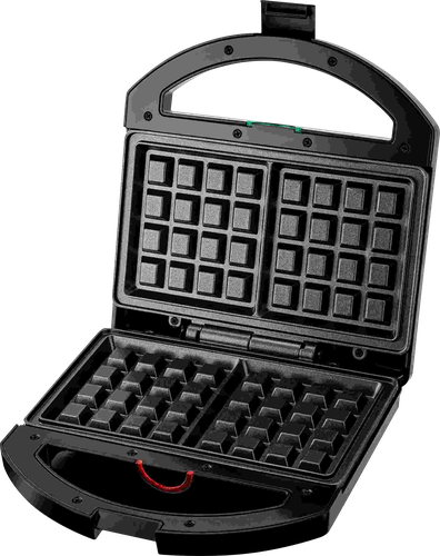 Вафельница BRAYER 750Вт, пластины с антипригарным покрытием, пластины 22,5х13см, Арт. BR2307, картинка