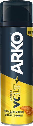 Гель для бритья ARKO Energy с таурином, 200мл, картинка