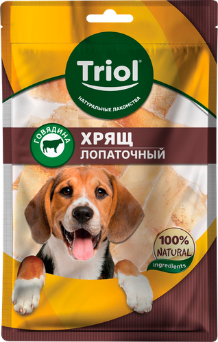 Лакомство для собак TRIOL Хрящ лопаточный говяжий, 50г, картинка