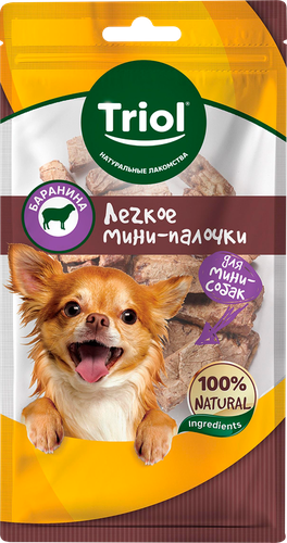Лакомство для собак TRIOL Легкое баранье Мини-палочки, для мини пород, 30г, фото