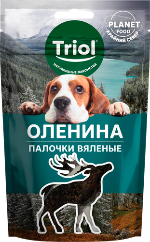 Лакомство для собак TRIOL Оленина, 40г, детальное фото