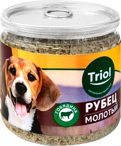 Лакомство для собак TRIOL Рубец говяжий молотый, 100г, вид