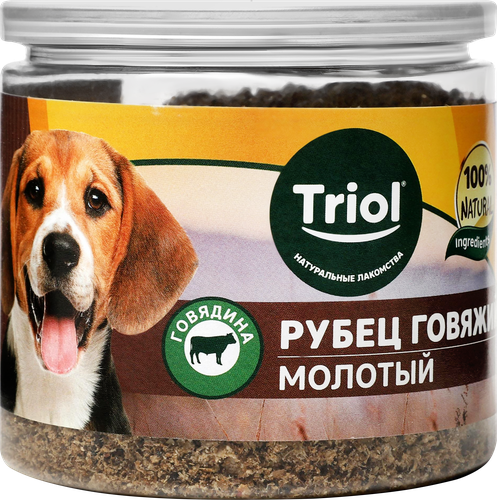 Лакомство для собак TRIOL Рубец говяжий молотый, 100г, фото