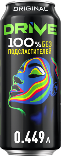 Напиток энергетический DRIVE ME Оригинальный тонизирующий газированный,  0.449л, фото