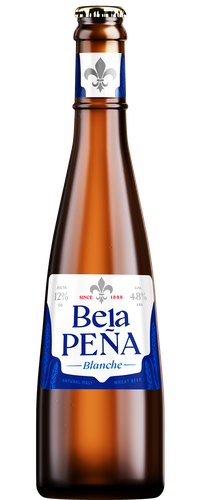 Пиво светлое BELA PENA Пшеничное нефильтрованное пастеризованное осветленное 4,8%, 0,45л, фото