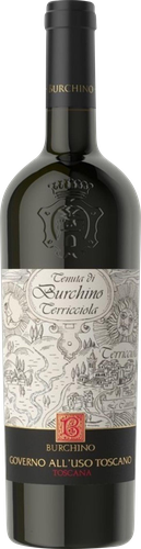 Вино TENUTA DI BURCHINO Говерно аль Узо Тоскана красное полусухое, 0.75л, вид