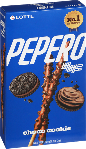 Соломка PEPERO Choco Cookie, в глазури с крошками печенья, 32г, вид
