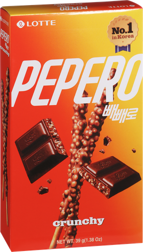 Соломка PEPERO Crunky, в глазури, с воздушной кукурузой, 39г, крупный план