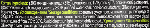 Стеклоомыватель летний GRASS Mosquitos Cleaner, концентрат, Арт. 110103, 1л, картинка