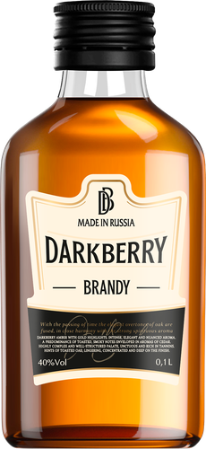 Бренди DARKBERRY 40%, 0.1л, картинка