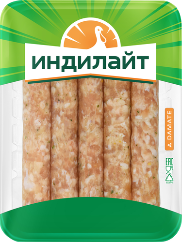 Колбаски из индейки ИНДИЛАЙТ Барбекю, 350г, детальное фото
