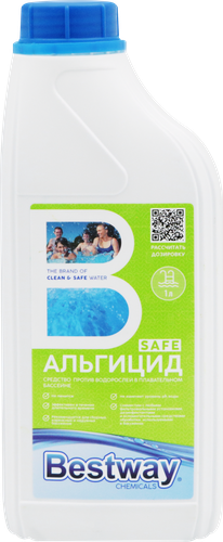 Альгицид для бассейна BESTWAY CHEMICALS Непенящийся, против водорослей, Арт. B1909211, 1л, вид