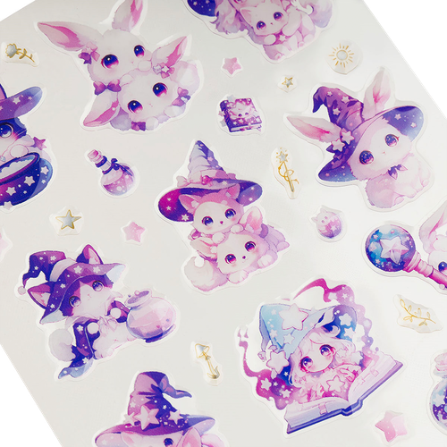 Наклейки гелевые MESHU Cute kittens, Perrrfect, 10х23см, фото