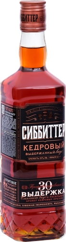 Настойка СИББИТТЕР Кедровая выдержанная 35%, горькая, 0.5л, изображение