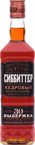 Настойка СИББИТТЕР Кедровая выдержанная 35%, горькая, 0.5л, вид