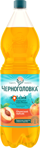 Напиток ЧЕРНОГОЛОВКА Персик сильногазированный, 1.5л, изображение