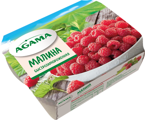 Малина замороженная AGAMA, 200г, вид