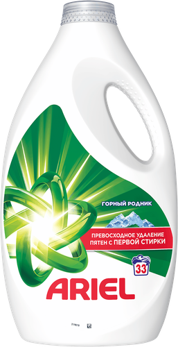 Средство моющее жидкое ARIEL Горный родник синтетическое, 2,145л, картинка