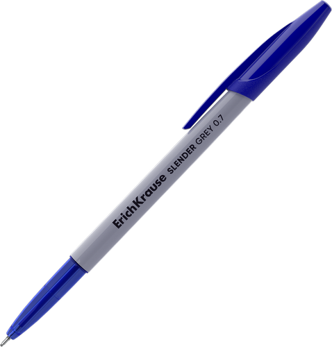 Набор шариковых ручек ERICHKRAUSE Slender Stick Grey 0.7, синий, 4шт, фото
