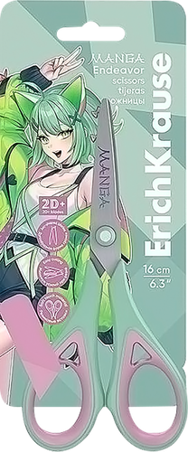 Ножницы ERICHKRAUSE Endeavor Manga, 16см, в ассортименте, детальное фото