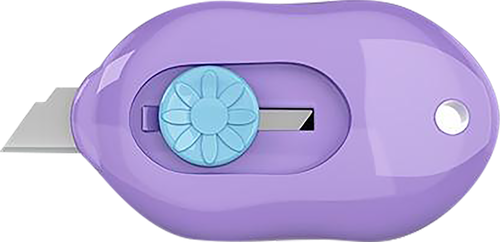 Нож канцелярский ERICHKRAUSE Cloud Mini Pastel, мини формат, в ассортименте, изображение