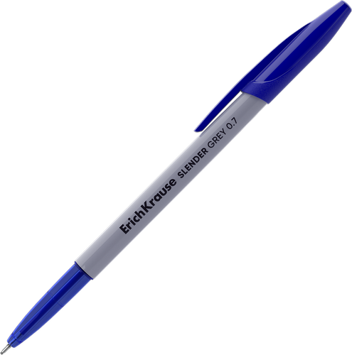 Набор шариковых ручек ERICHKRAUSE Slender Stick Grey 0.7, синий, 8шт, фото